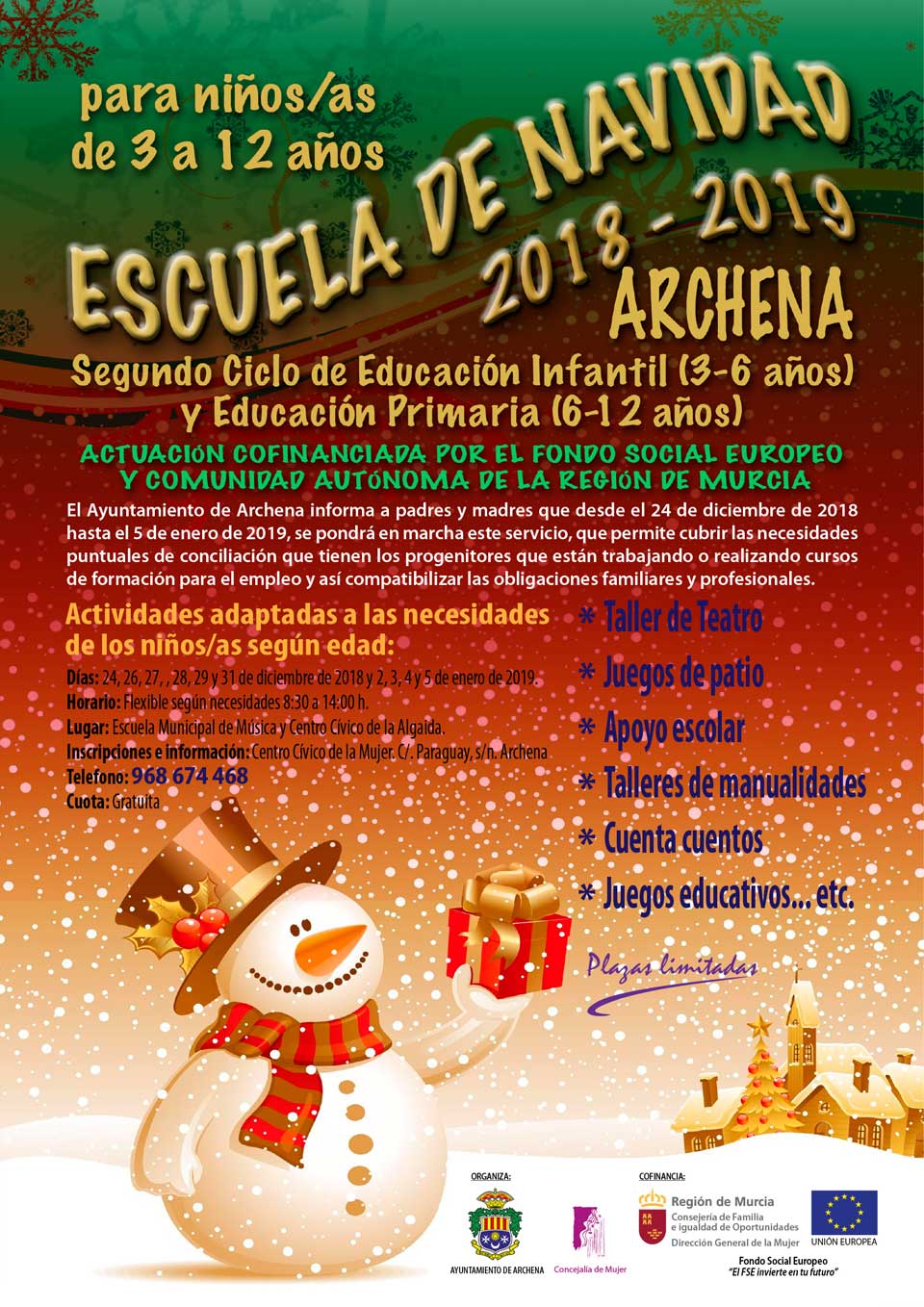 Escuela Navidad 2018-19 Archena